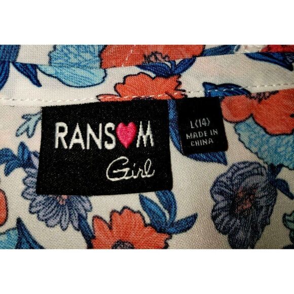 Ransom Girl Floral Y2K Lace Camisole L  Babydoll Stretch Fairycore Cottage Top - Picture 6 of 6